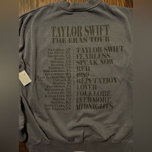 Taylor Swift, official merchandise crewneck from The Eras Tour